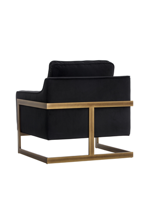   Modern European furniture - Bronze Frame Cantilevered Lounge Chair - www.oroa.com | Oroa.com
