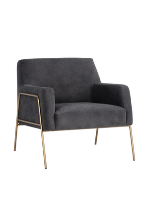 Modern European furniture - Fabric Upholstered Lounge Chair - www.oroa.com