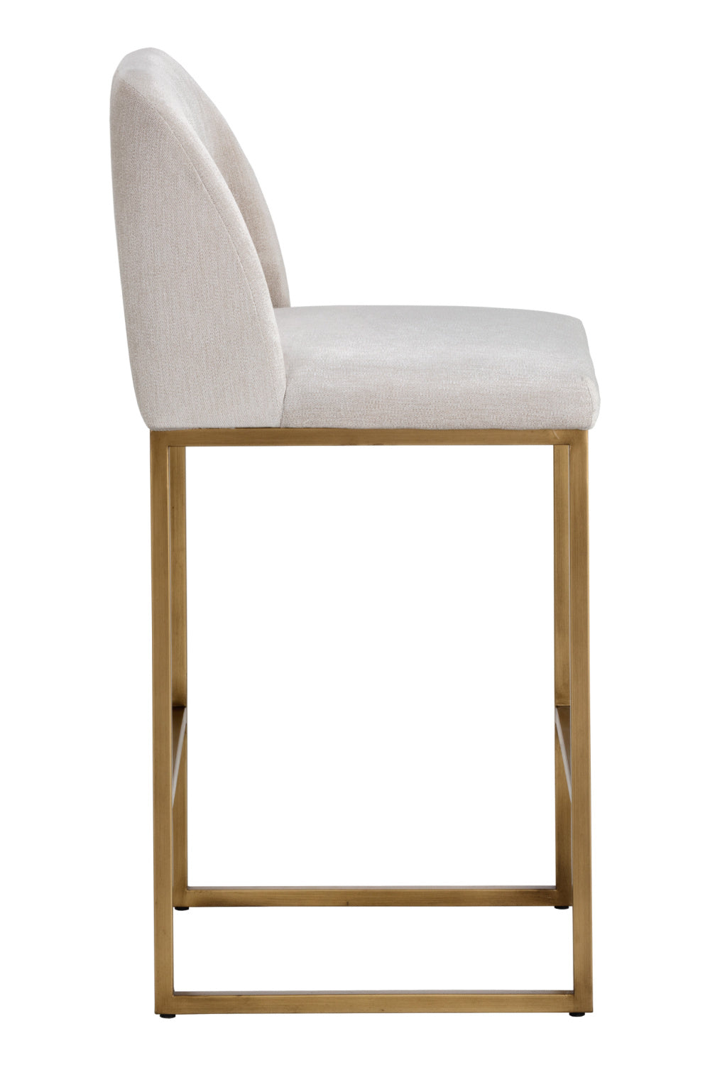 Modern European furniture - Ruched-Back Fabric Counter Stool - www.oroa.com