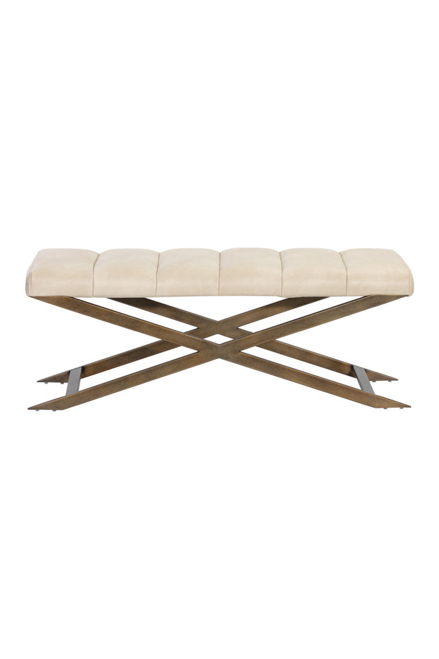 Modern European furniture - Channel Tufted Bench - www.oroa.com