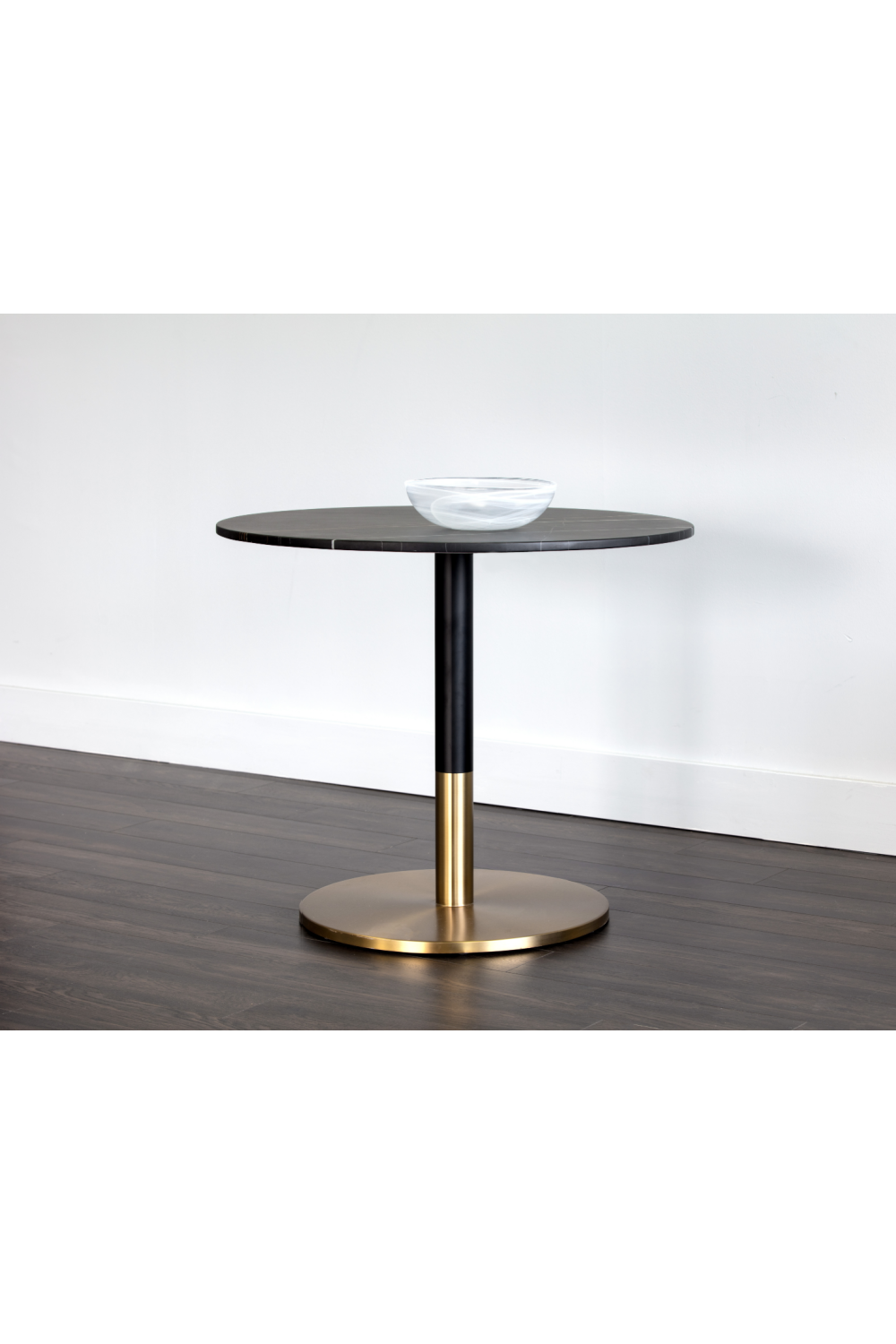   Modern European furniture - Round Black Marble Bistro Table  - www.oroa.com | Oroa.com