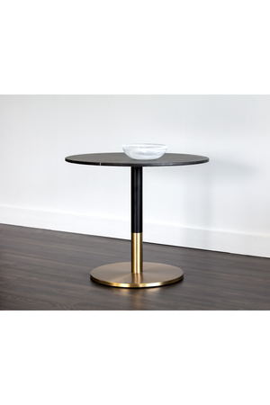   Modern European furniture - Round Black Marble Bistro Table  - www.oroa.com | Oroa.com