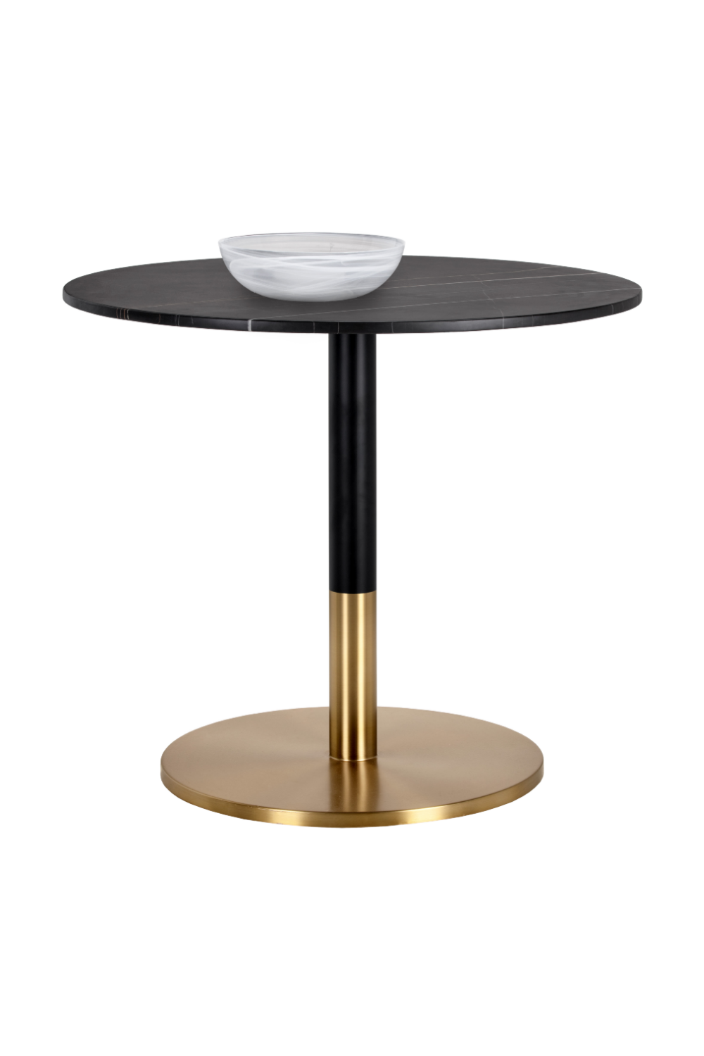   Modern European furniture - Round Black Marble Bistro Table  - www.oroa.com | Oroa.com