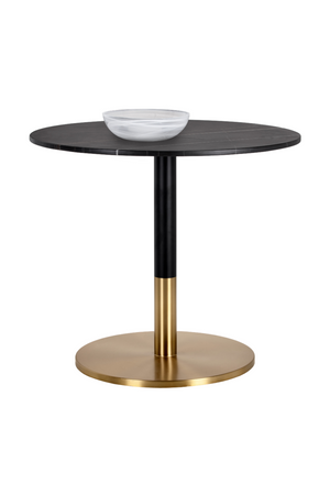   Modern European furniture - Round Black Marble Bistro Table  - www.oroa.com | Oroa.com