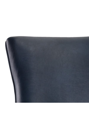   Modern European furniture - Bronze Cantilever Leather Dining Chairs (2) - www.oroa.com | Oroa.com