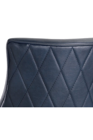   Modern European furniture - Bronze Cantilever Leather Dining Chairs (2) - www.oroa.com | Oroa.com