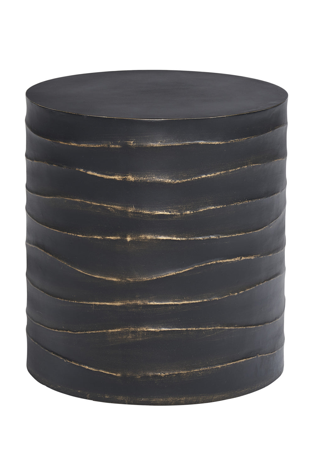 Modern European furniture - Black Cylindrical End Table - www.oroa.com