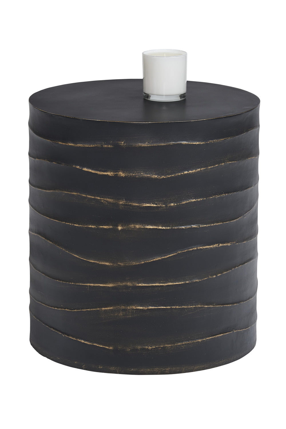 Modern European furniture - Black Cylindrical End Table - www.oroa.com