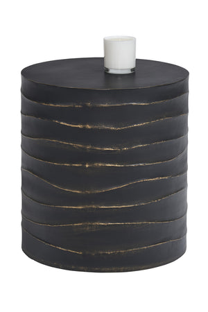 Modern European furniture - Black Cylindrical End Table - www.oroa.com