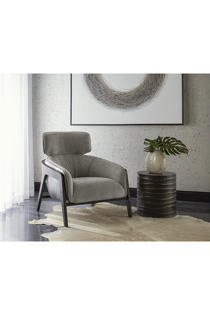 Modern European furniture - Black Cylindrical End Table - www.oroa.com