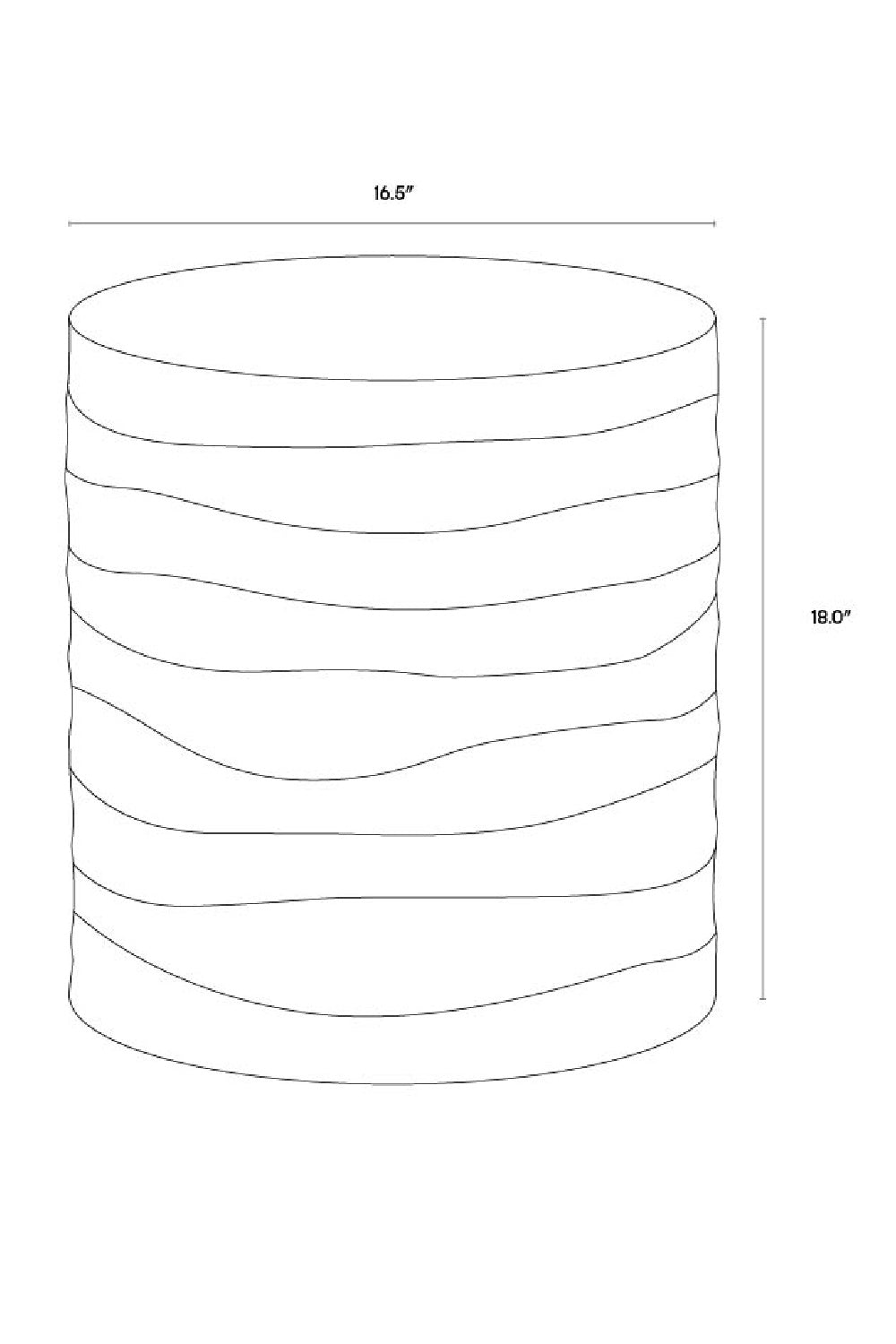 Modern European furniture - Black Cylindrical End Table - www.oroa.com