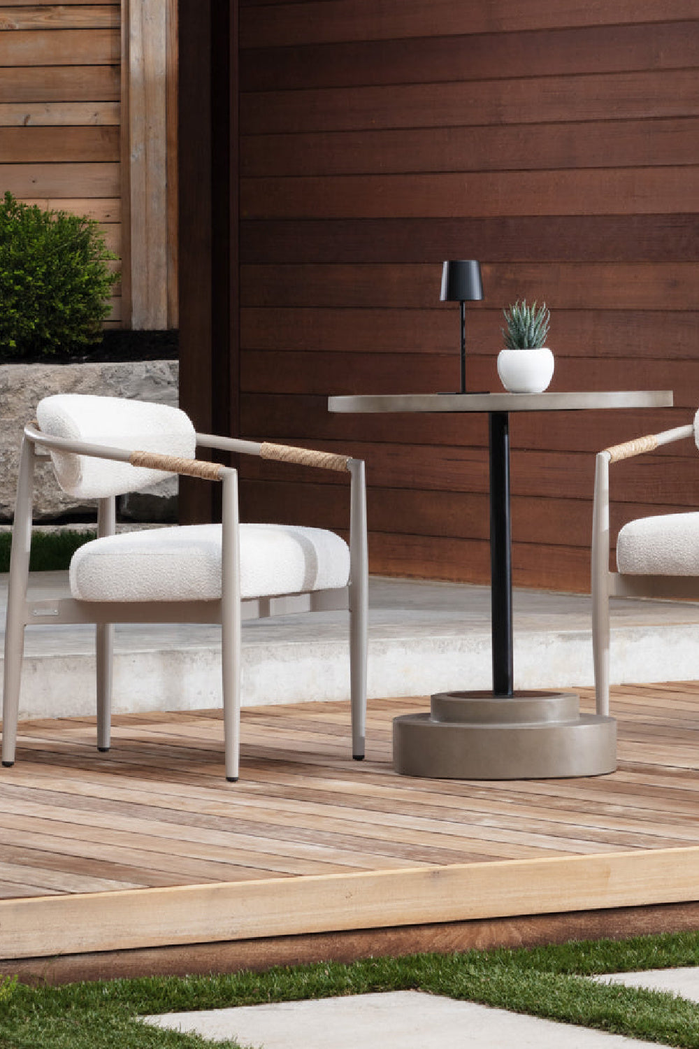 Modern European furniture - Round Indoor/Outdoor Concrete Bistro Table - www.oroa.com