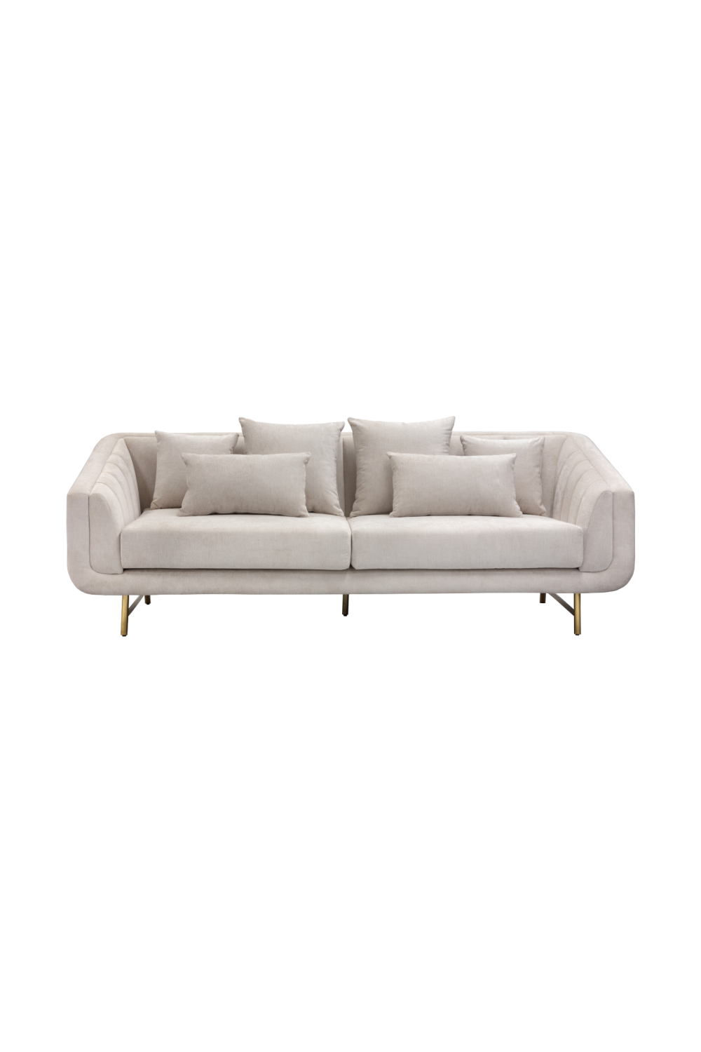 Modern European furniture - Channeled-Back 6-Cushion Sofa - www.oroa.com