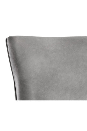   Modern European furniture - Bronze Cantilever Leather Dining Chairs (2) - www.oroa.com | Oroa.com