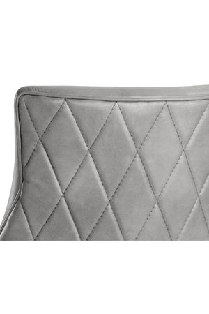   Modern European furniture - Bronze Cantilever Leather Dining Chairs (2) - www.oroa.com | Oroa.com