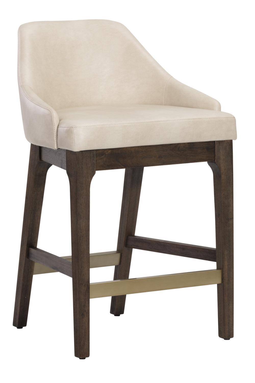 Cream Leather Look Counter Stool | Splendido Kace | Oroa.com