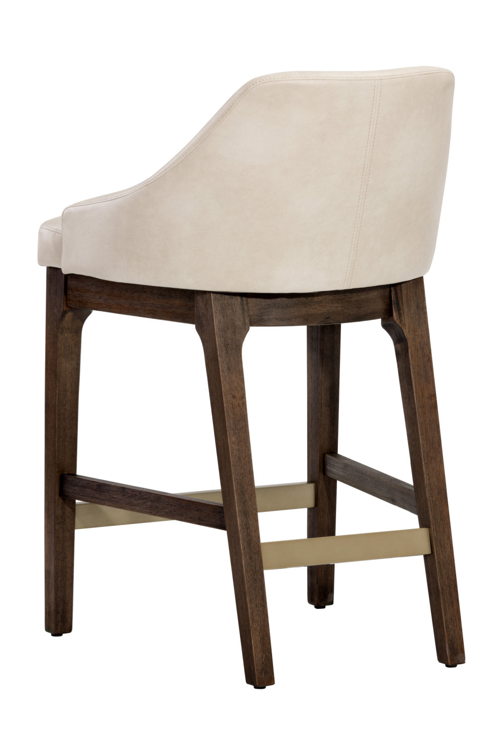 Cream Leather Look Counter Stool | Splendido Kace | Oroa.com