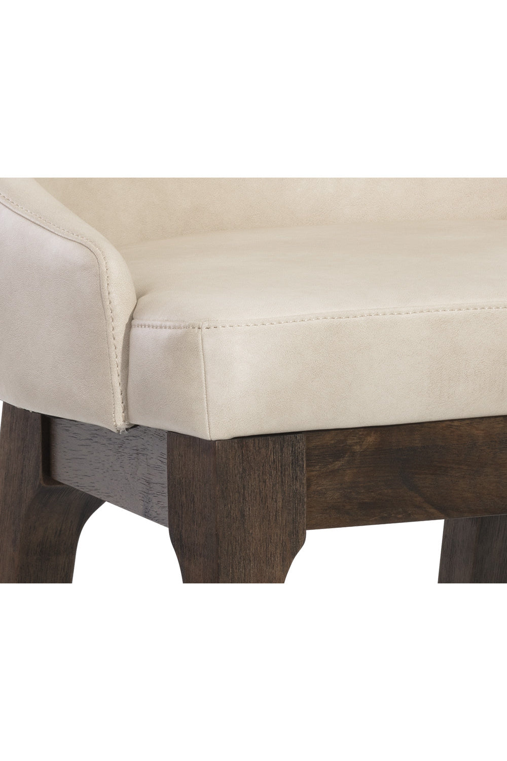 Cream Leather Look Counter Stool | Splendido Kace | Oroa.com