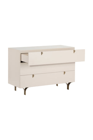   Modern European furniture - Cream Rubberwood 3-Drawer Dresser - www.oroa.com | Oroa.com