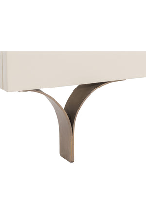 Modern European furniture - Cream Wood 2-Drawer Nightstand - www.oroa.com