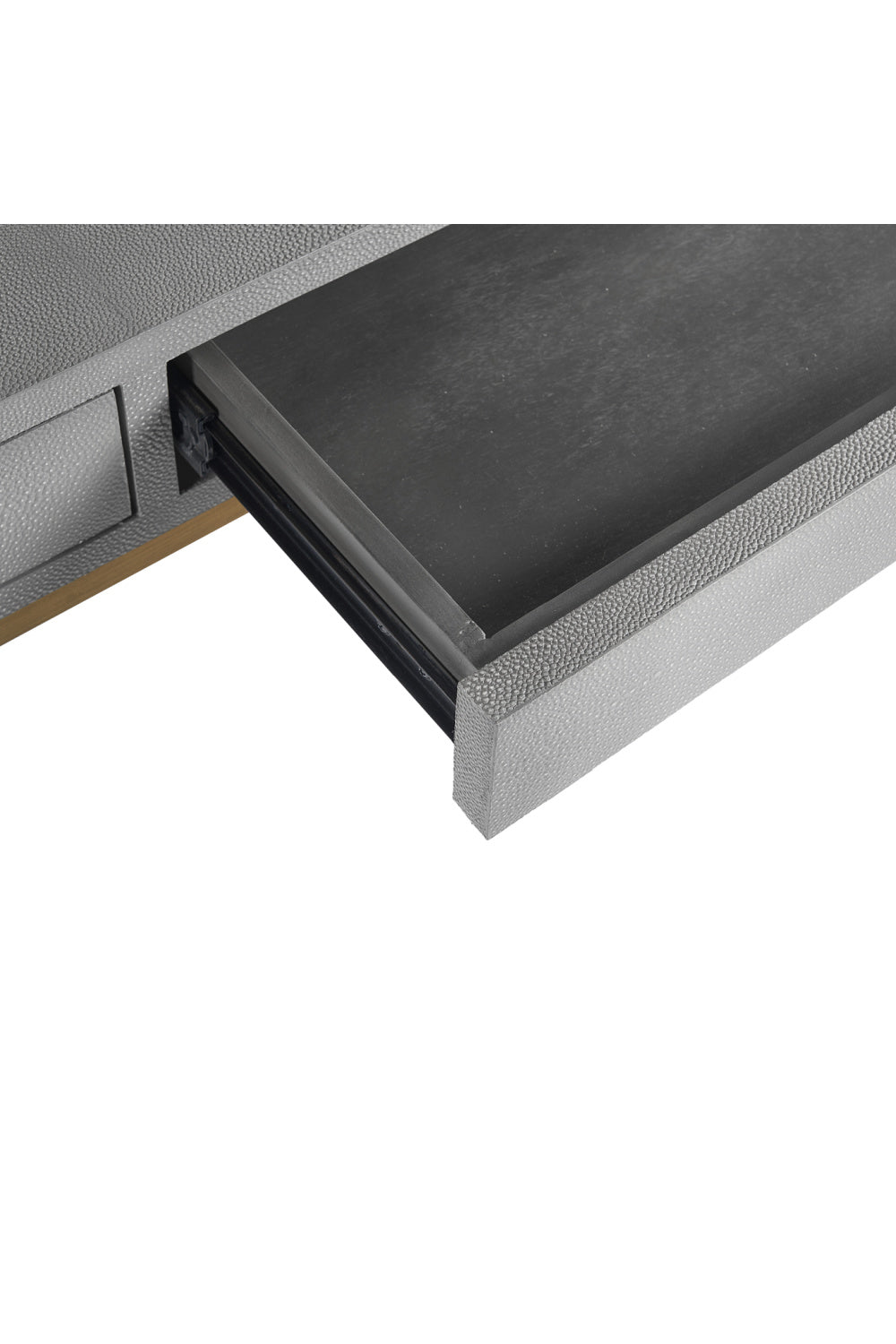 Modern European furniture - Gray Shagreen 2-Drawer Desk - www.oroa.com