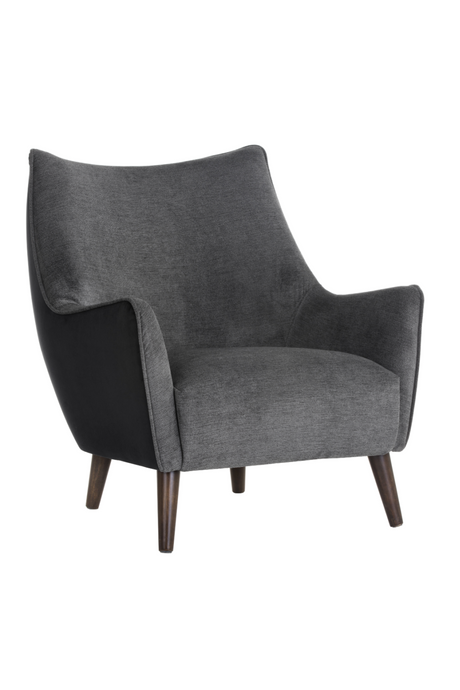 Modern European furniture - Mid-Century Gray Lounge Chair - www.oroa.com