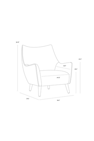   Modern European furniture - Mid-Century Gray Lounge Chair - www.oroa.com | Oroa.com