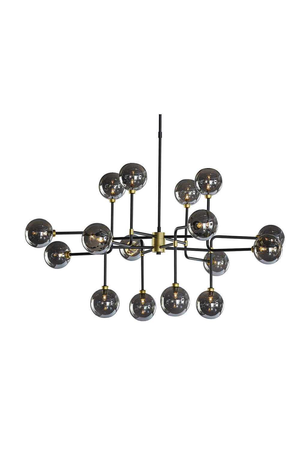 Modern European furniture - Gray Glass Spheres Chandelier L - www.oroa.com