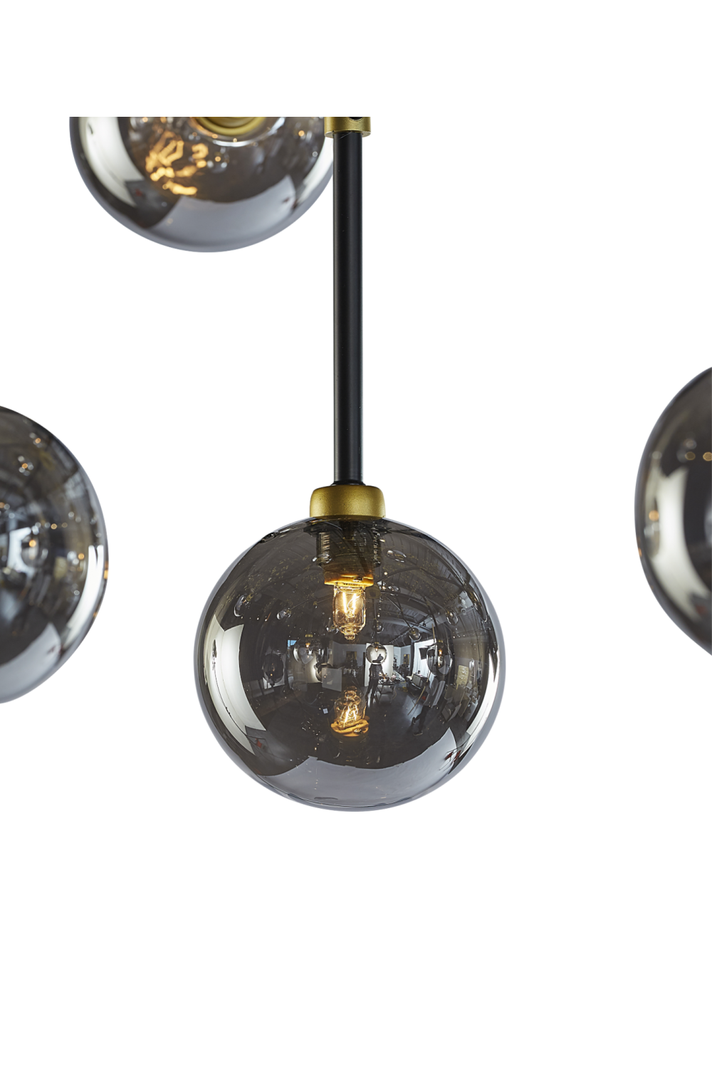 Modern European furniture - Gray Glass Spheres Chandelier L - www.oroa.com
