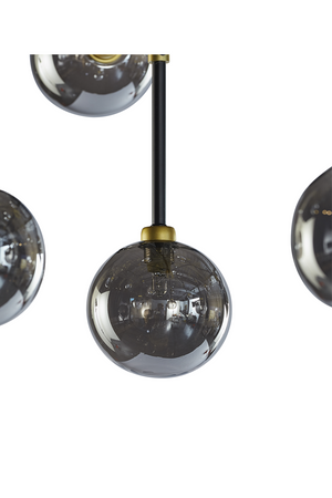 Modern European furniture - Gray Glass Spheres Chandelier L - www.oroa.com