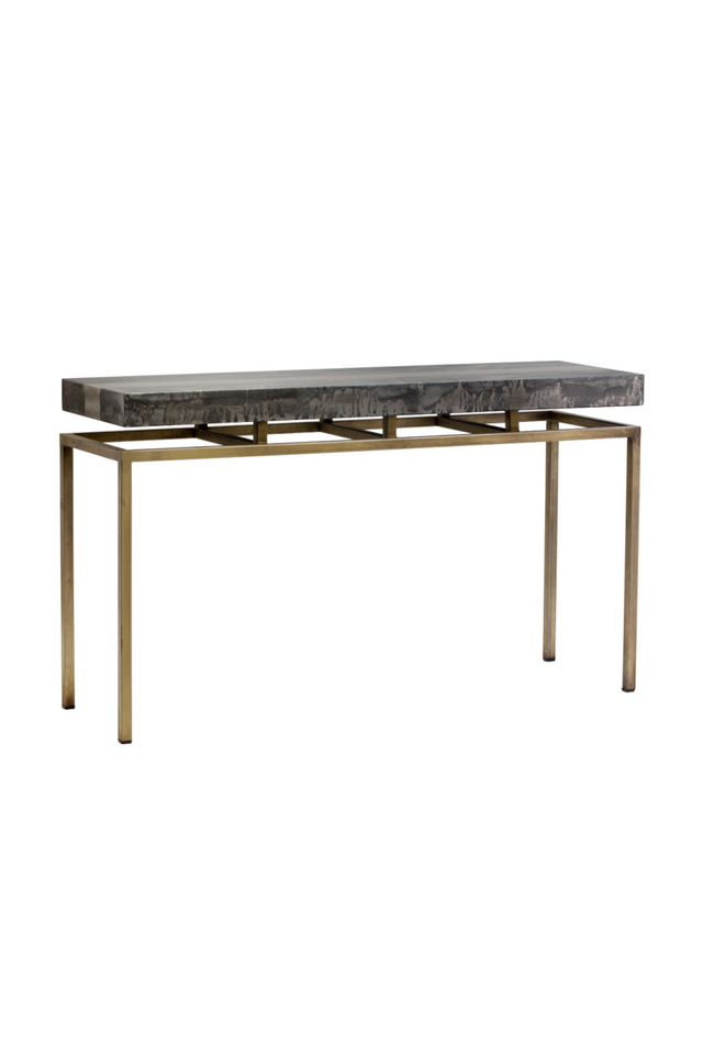 Modern European furniture - Gray Iron Console Table - www.oroa.com