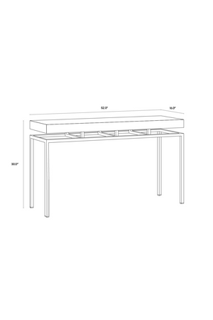   Modern European furniture - Gray Iron Console Table - www.oroa.com | Oroa.com