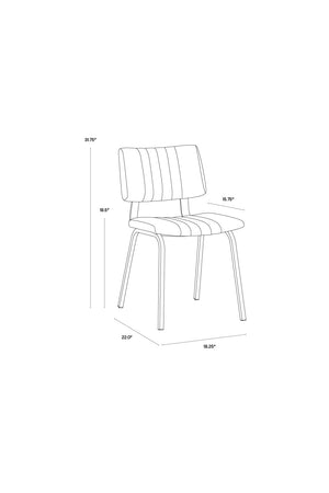 Modern European furniture - Leather Look Industrial Dining Chairs (2) - www.oroa.com