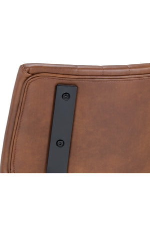 Modern European furniture - Leather Look Industrial Dining Chairs (2) - www.oroa.com