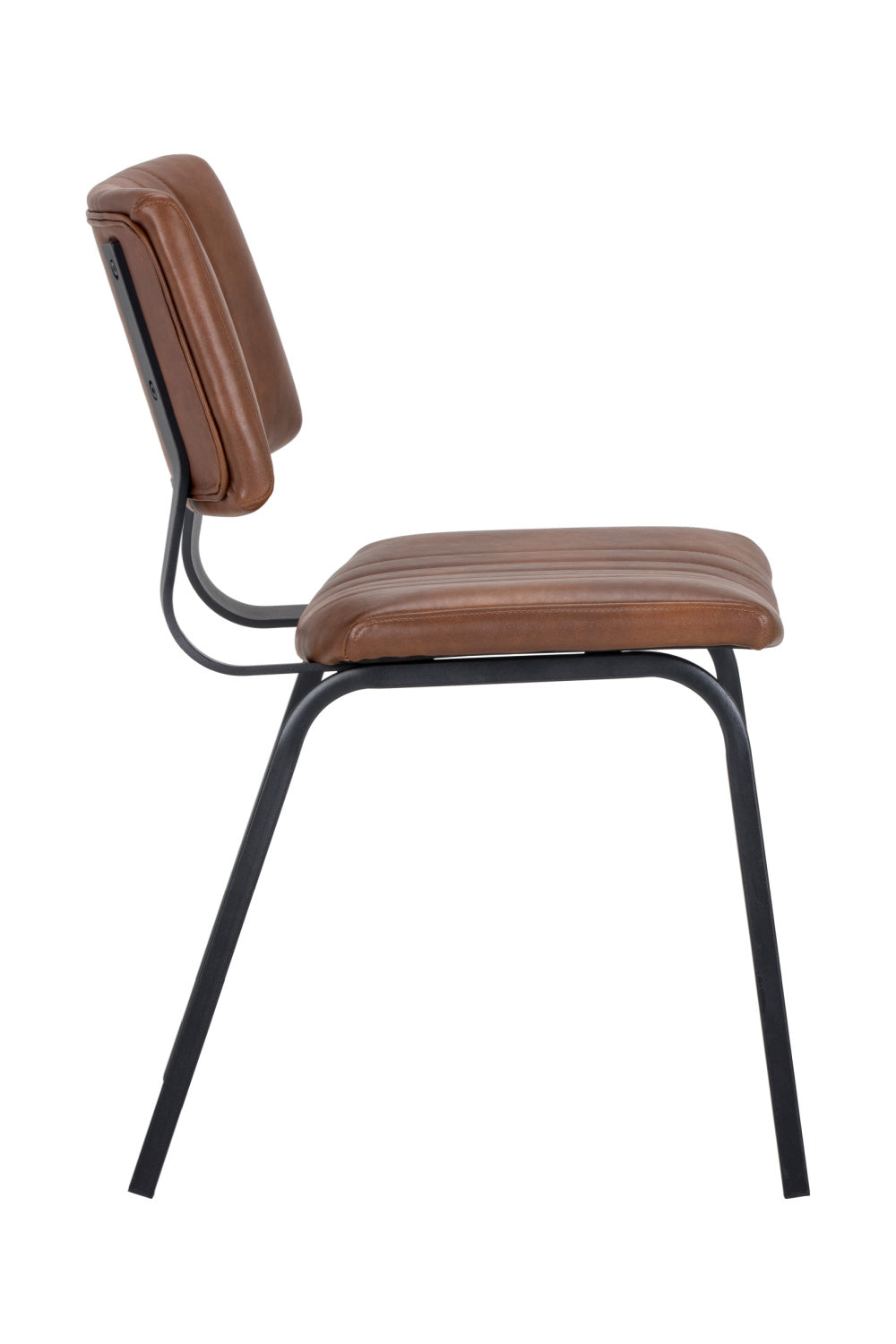 Modern European furniture - Leather Look Industrial Dining Chairs (2) - www.oroa.com