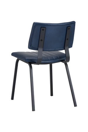 Modern European furniture - Leather Look Industrial Dining Chairs (2) - www.oroa.com