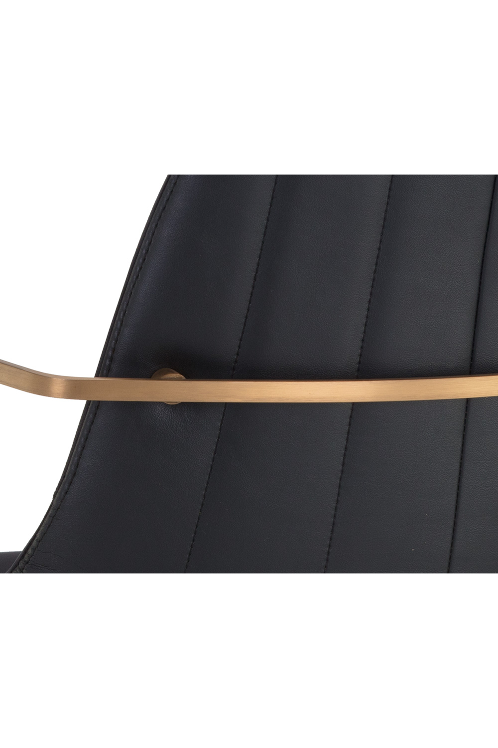 Modern European furniture - Black Leather Swivel Dining Chair - www.oroa.com