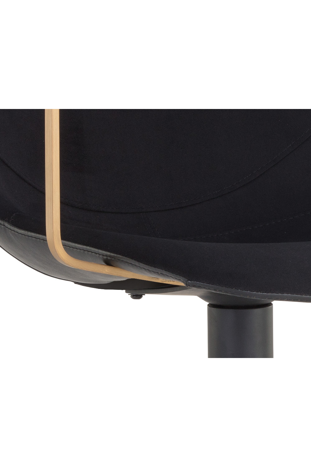 Modern European furniture - Black Leather Swivel Dining Chair - www.oroa.com