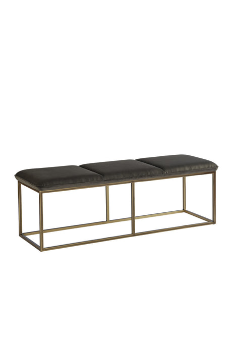 Modern European furniture - Rustic Bronze Frame Bench - www.oroa.com