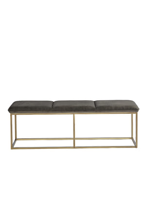 Modern European furniture - Rustic Bronze Frame Bench - www.oroa.com