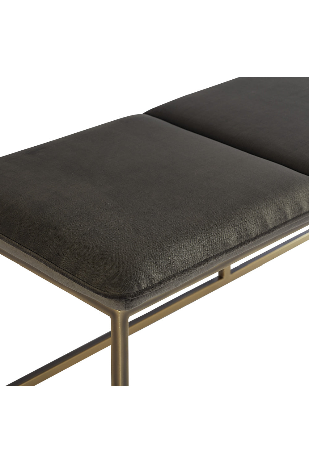 Modern European furniture - Rustic Bronze Frame Bench - www.oroa.com