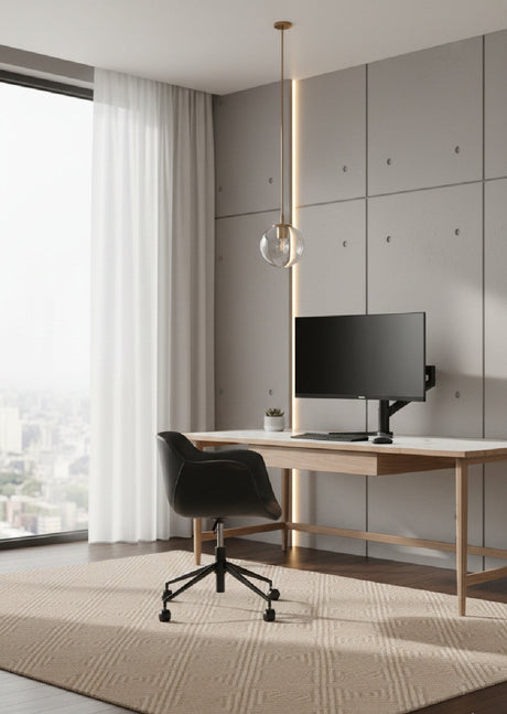 Modern European furniture - Swivel Upholstered Office Chair - www.oroa.com