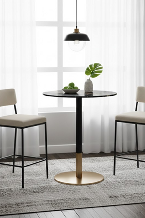 Modern European furniture - Black Marble Bar Table - www.oroa.com