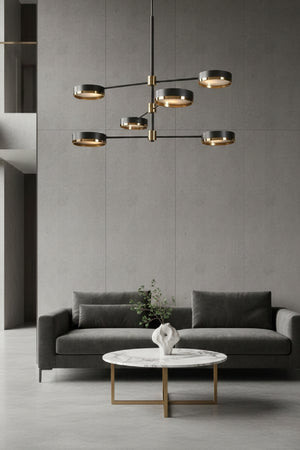   Modern European furniture - Adjustable Arm 6-Light Chandelier - www.oroa.com | Oroa.com