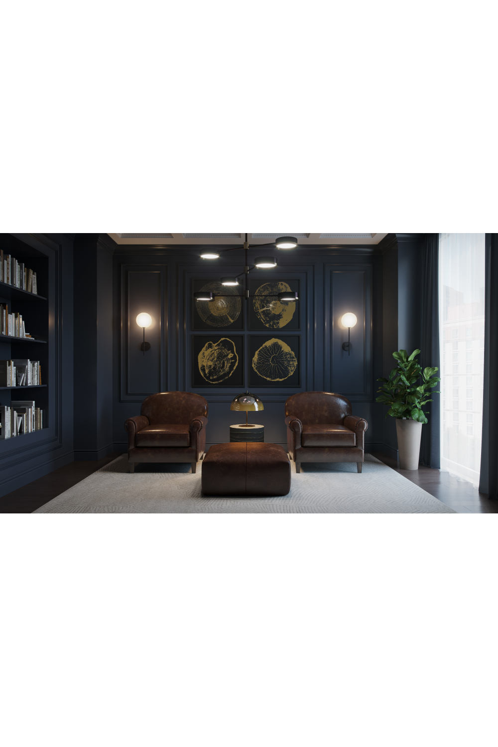   Modern European furniture - Adjustable Arm 6-Light Chandelier - www.oroa.com | Oroa.com