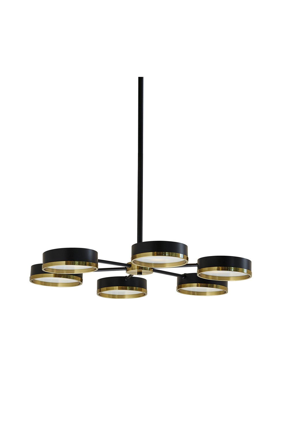   Modern European furniture - Black Round 6-Light Chandelier - www.oroa.com | Oroa.com