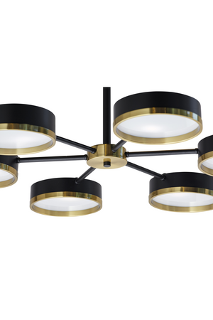   Modern European furniture - Black Round 6-Light Chandelier - www.oroa.com | Oroa.com