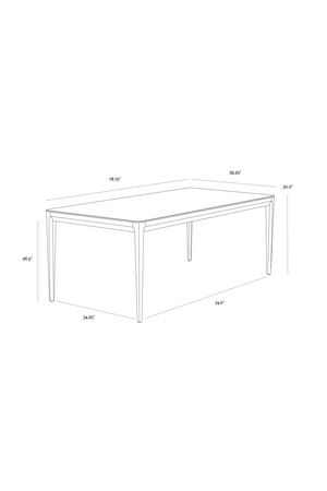   Modern European furniture - White Ceramic Dining Table - www.oroa.com | Oroa.com