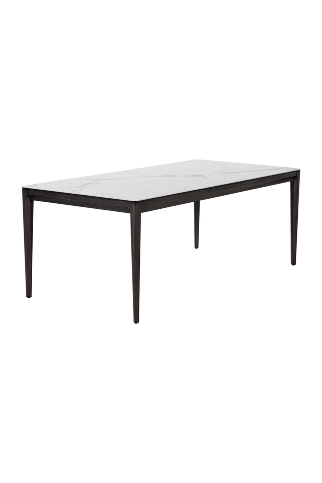 Modern European furniture - White Ceramic Dining Table - www.oroa.com
