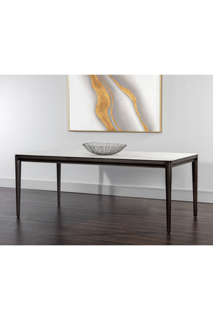   Modern European furniture - White Ceramic Dining Table - www.oroa.com | Oroa.com